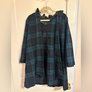 Tuckernuck green and blue checkered dress, worn once size Large